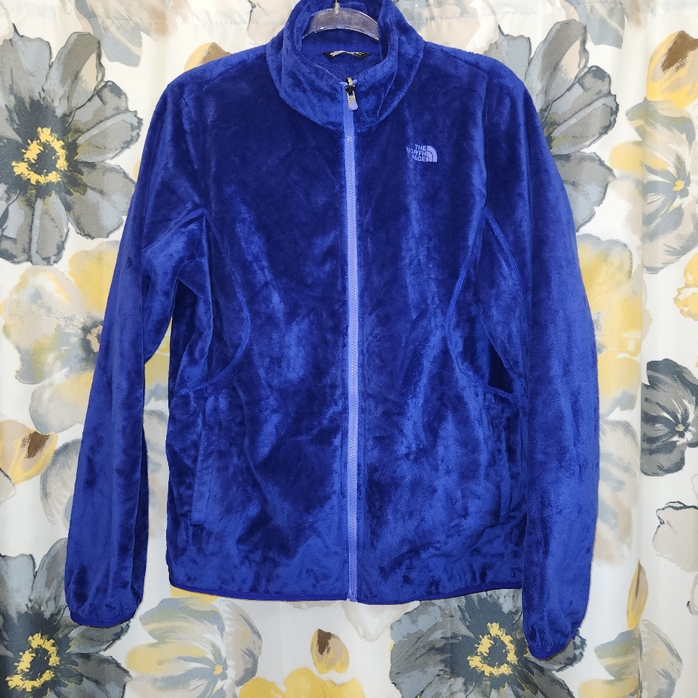 Women's the north face fleece jacket, purple, size XL